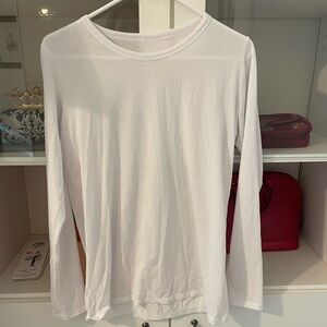 ALO Yoga Classic White Long Sleeve Top